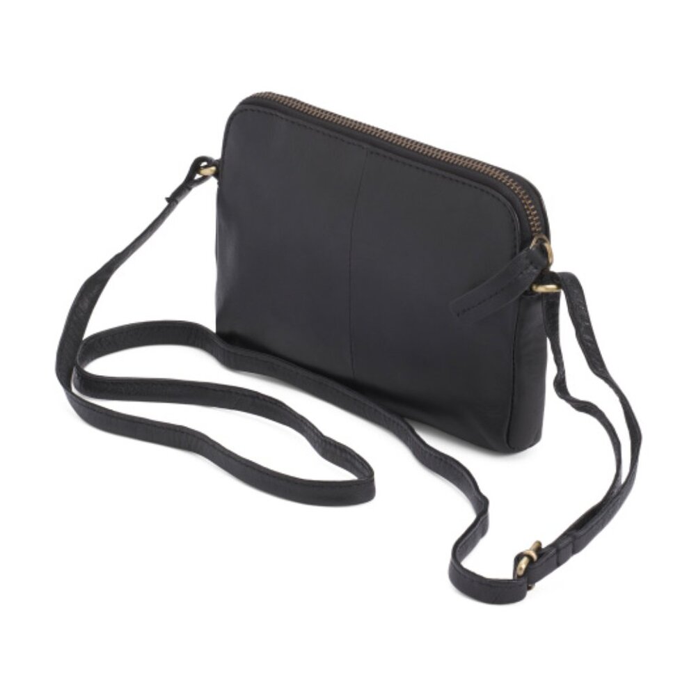 RIVIT Leather Camera Crossbody Bag With Stud Details - Picture 3 of 4